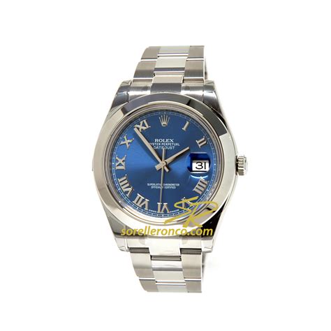 rolex datejust 2 quadrante blu numeri romani|ROLEX DATEJUST 2 BLU NUMERI ROMANI 116300 .